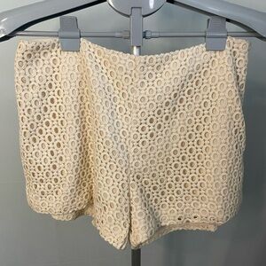Banana Republic Lace Shorts - cream size 6‎